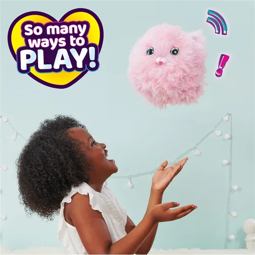 Miniatura 5 de WHAT THE FLUFF?, Purr 'n Fluff, juguete interactivo sorpresa con más de 100 sonidos y reacciones, juguetes para niños para niñas de 5 años