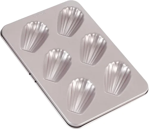 Miniatura 11 de CHEFMADE Molde Madeleine, molde para pastel, 12 cavidades, antiadherente, ovalado, concha Madeline, juego de utensilios para hornear para el horno