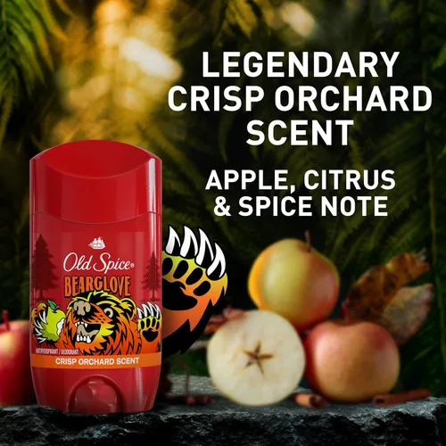 Miniatura 7 de Old Spice Desodorante sin aluminio para hombres, protección contra el olor 24/7, frescura y aroma duradero 24/7, se aplica transparente, Bearglove
