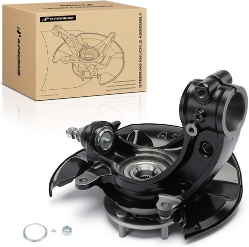 Miniatura 10 de A-Premium Conjunto de cubo de cojinete de rueda y nudillo de dirección delantero izquierdo compatible con Honda Accord 2013 2014 2015 2016, lado