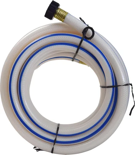 Miniatura 11 de Valterra AquaFresh Manguera de agua potable de alta presión, conexión de manguera de agua para caravana, 1/2 pulgadas x 4 pies, color blanco