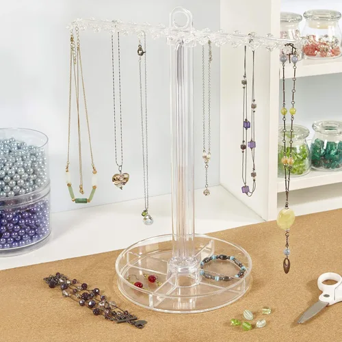 Miniatura 4 de Soporte para collares con bandeja de joyas