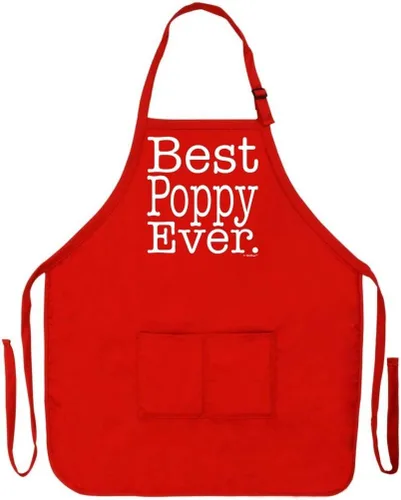 Miniatura 12 de Best Grandpa Papa Gramps Pop-Pop o Poppy Ever - Delantal ajustable con pechera de dos bolsillos