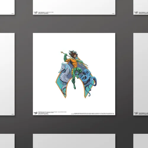 Miniatura 2 de Trends International Gallery Pops DC Comics Movie Aquaman and the Lost Kingdom - Póster gráfico de pared con emblema de Aquaman, 12.00 x 12.00