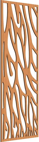 Miniatura 113 de 9 3/8"W x 24 3/8"H x 1/4"T Bristol Decorativos Paneles de Pared de Madera Calado, Cereza