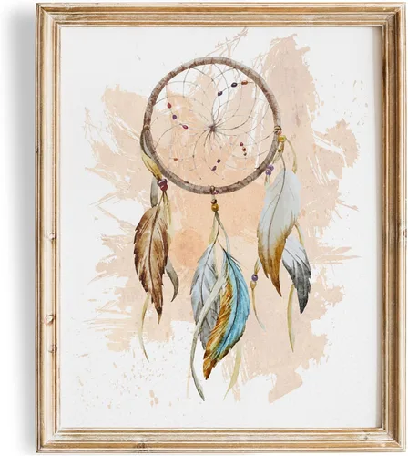 Miniatura 26 de DREAM BIG PRINTABLES Impresión artística de flechas y plumas de acuarela - Sin marco - 8x10 Patrimonio nativo americano - Decoración de pared boho