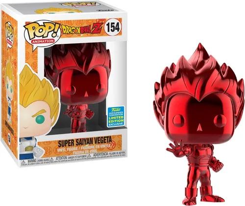 Miniatura 2 de Funko POP! Animación: Dragon Ball Z - Super Saiyan Vegeta (Red Chrome) #154 - SDCC 2019 Exclusivo compartido