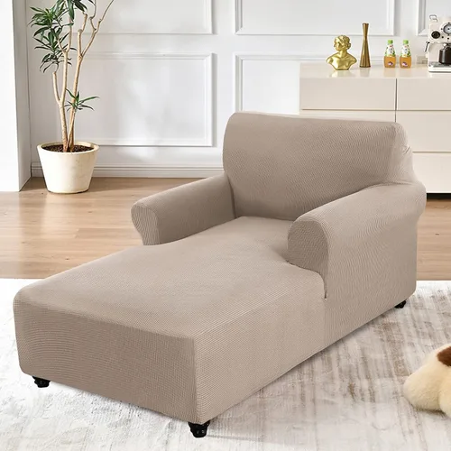 Miniatura 12 de ele ELEOPTION Funda para sillón con brazo elástico para sofá para perros y mascotas, muebles de dormitorio, funda para sofá diván, lavable