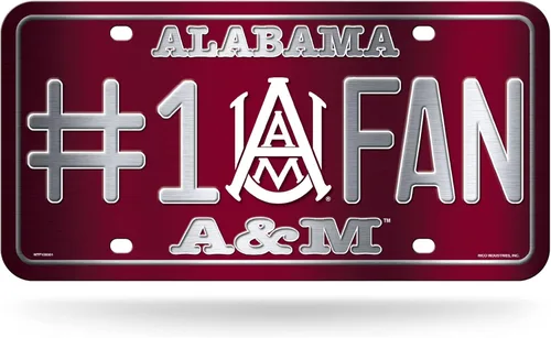 Rico Industries NCAA - Placa de matrícula metálica unisex para adultos #1
