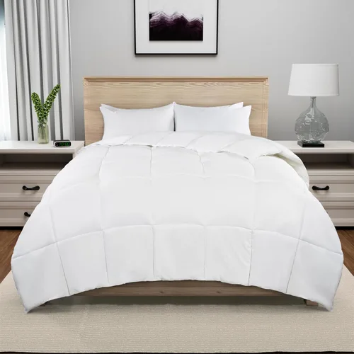 Miniatura 2 de Serta Memory Flex - Edredón de tamaño matrimonial/queen, relleno de edredón para todas las estaciones, transpirable y resistente a las manchas