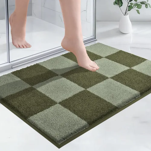 Miniatura 30 de PURRUGS Alfombra de baño antideslizante lavable a máquina 20 x 30 pulgadas, tapete de baño súper absorbente y de secado rápido, alfombra de baño