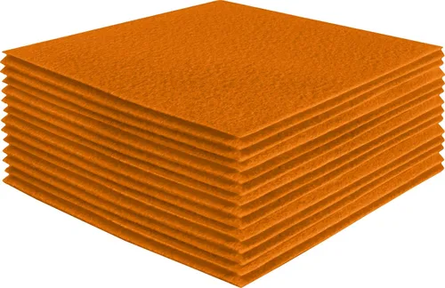 Miniatura 103 de FabricLA Hojas de fieltro acrílico para manualidades, cuadrados de fieltro precortados suaves de 4 x 4 pulgadas (3.9 in x 3.9 in), utiliza hojas