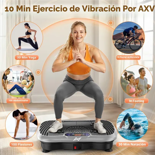Miniatura 2 de AXV Vibration Plate Fitness Platform Exercise Machine Vibrating Shaking Full Body Shaker Workout Vibrate Stand Shake Board Sport for Weight Loss Fat