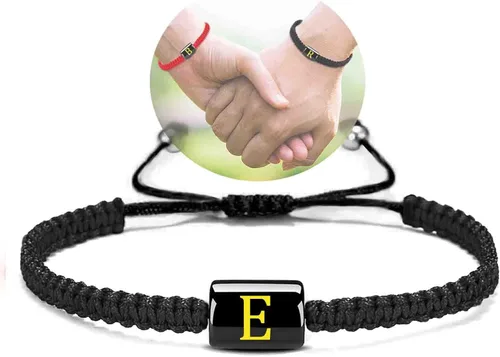 PANSHI Couples Initial Bracelets for Women Men Boyfriend Girlfriend Best Friends Bff Valentines Day Wedding Anniversary Birthday Gifts