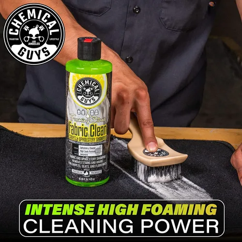 Miniatura 4 de Chemical Guys CWS2031602 Fabric Clean - Champú de espuma cítrica para alfombras y tapicería + eliminador de olores (autos, asientos y tapetes)