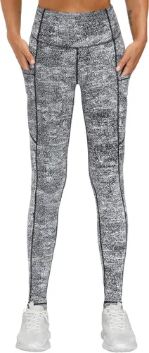 Miniatura 3 de The Gym People Pantalones deportivos gruesos de tiro alto, con bolsillos y control de abdomen, leggings para entrenar, correr, hacer yoga, para mujer