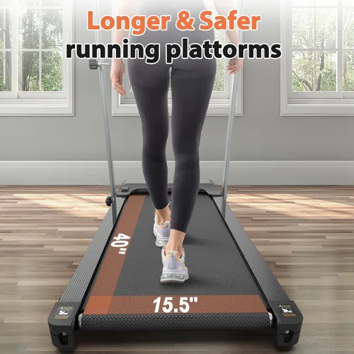 Miniatura 8 de Home Foldable Treadmill with Incline, Folding Treadmill for Home Workout, Electric Walking Treadmill Machine 15 Preset or Adjustable Programs 250 LB