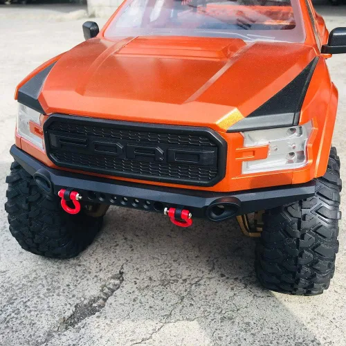 Miniatura 4 de KYX Racing TRX4 ABS Raptor Cuerpo Duro y Parachoques Delantero Trasero & Repuestos Rack 12.795 in Carrocería Camión Carcasa Blanca