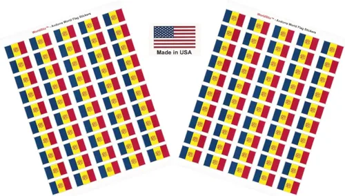 Miniatura 58 de 100 calcomanías de la bandera de Alaska; 1.5" x 1" hechas en Estados Unidos, calcomanías autoadhesivas de la bandera del estado para álbumes
