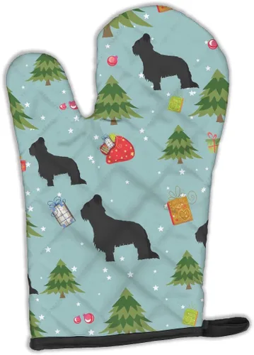 Miniatura 153 de Caroline's Treasures BB4872OVMT - Guante de horno de Navidad Affenpinscher resistente al calor, grueso para sartenes calientes y horno, manopla