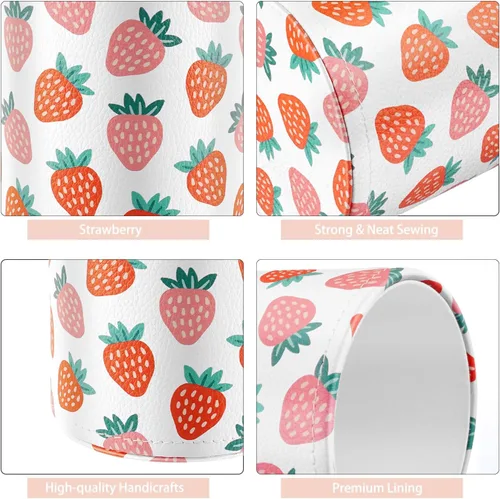 Miniatura 4 de Soporte para bolígrafos para mujeres y niñas, taza de lápices, decoración de escritorio rosa, soporte para brochas de maquillaje, soporte grande