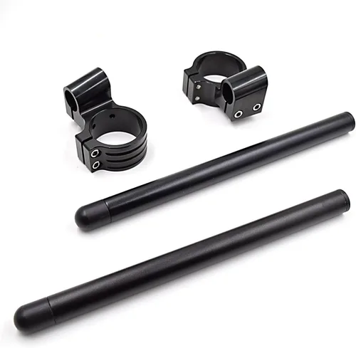 Miniatura 9 de Φ43mm clip ons manillar apto para motocicleta tenedor tubo Φ43mm, cafe racer construir clip en barras Φ 7/8 "CNC aluminio mecanizado