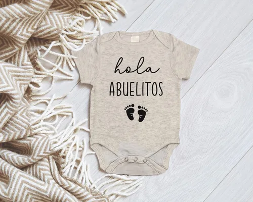 Miniatura 5 de ¡Hola, Abuelitos! Anuncio de Embarazo Bodysuit Infantil para Abuelos Regalo para Abuelo y Abuela