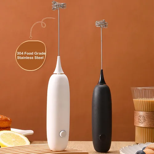 Miniatura 4 de Mini varita espumadora de leche de mano, mezclador de bebidas de acero inoxidable, regalo ideal para espumador de café, máquina de espuma de mano