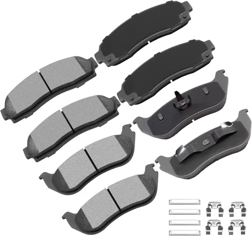 Miniatura 24 de CCIyu Juego de pastillas de freno de cerámica delanteras y traseras D882/D883 para Buick Rainier (2004-2005), Chevrolet SSR (2003-2005), Chevrolet