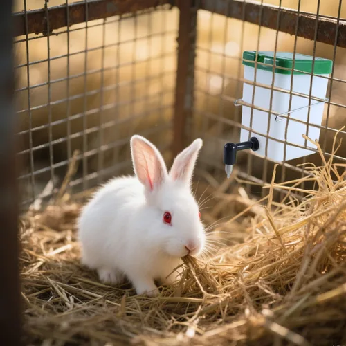 Miniatura 2 de Botella de agua de conejo sin goteo para jaula, paquete de 2 botellas de agua dispensadoras de agua para animales pequeños de 16 onzas para mascotas