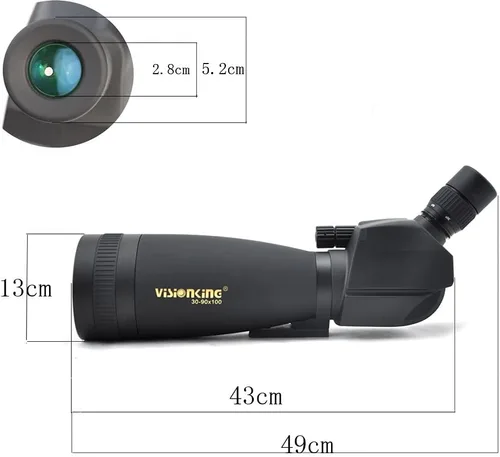 Miniatura 3 de 30-90x100SS HD Spotting Scope Gran Telescopio Ocular Monoculares Negro