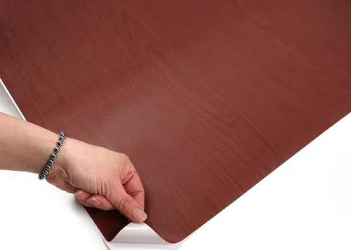 Miniatura 4 de ROSEROSA Peel and Stick Faux Cherry Wood Architectural Film Self-Adhesive Vinyl Film Wallpaper Door Wrap Counter Top Border Mirror Molding Trim WD624