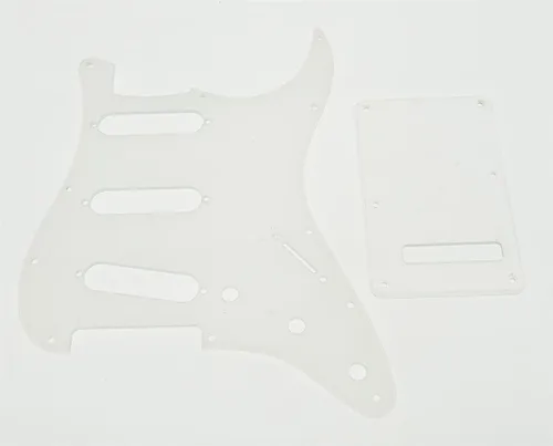 Miniatura 17 de KAISH - Golpeador de 11 agujeros estilo ST/Strat SSS con placa trasera ST y cubierta de trémolo para Stratocaster de EE. UU./México/Strat en perla