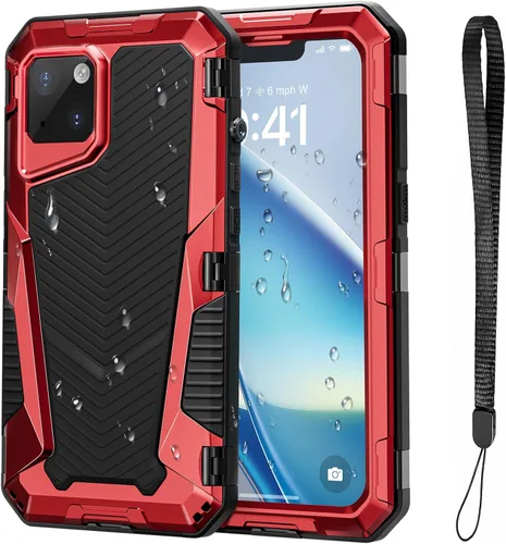 Miniatura 134 de Mitywah Funda impermeable para iPhone 7/iPhone 8 / iPhone SE 2020, funda de metal resistente de grado militar, protección de cuerpo completo