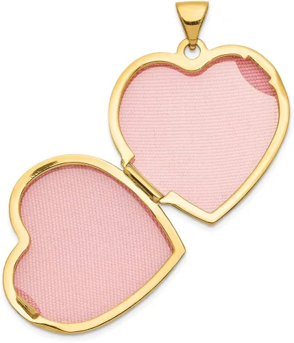 Miniatura 4 de Finejewelers - Collar con colgante de corazón de 14 quilates cadena de 177in incluida