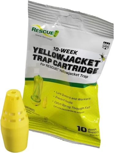 Miniatura 2 de RESCUE! Yellowjacket - Cartucho atractante (suministro para 10 semanas) – para trampas de chaqueta amarilla reutilizables RESCUE! – (paquete de 9)