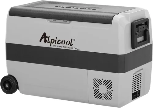 Alpicool T50 Control de temperatura dual de 12 voltios, refrigerador portátil de 53 cuartos para coche, congelador (-4 °F ~ 68 °F) para camión, RV,
