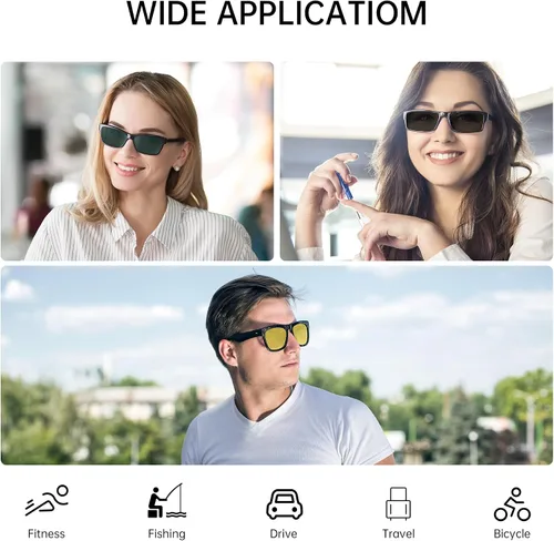 Miniatura 6 de HIBLOKS Clips polarizados para Ray-Ban Meta Wayfarer (RW4008 y RW4012 Grande 53-22), clips de decoloración compatibles con Ray-Ban Meta Wayfarer Gen