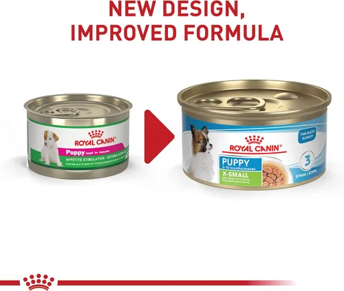 Miniatura 3 de Royal Canin Size Health Nutrition Cachorro X-Small Rebanadas Delgadas en Salsa Alimento para Perros, 3 oz (Paquete de 12)