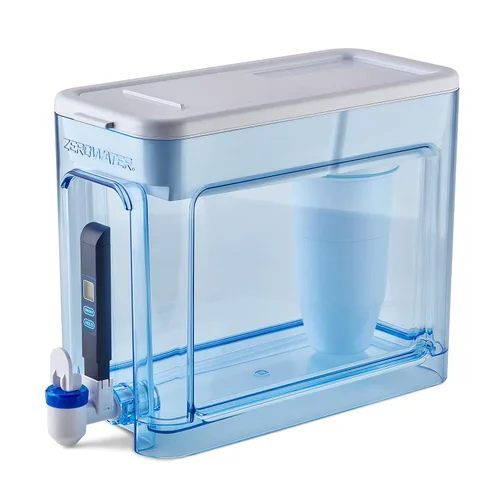 Miniatura 10 de ZeroWater Jarra de filtro de agua de 5 etapas lista para verter de 10 tazas 0 TDS para un mejor sabor al agua del grifo, certificado IAPMO