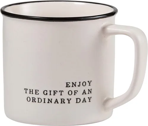 Miniatura 8 de Santa Barbara Design Studio Tazas de café en blanco y negro con diseños cara a cara, taza de gres, 16 onzas, Anti-Social