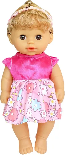 Miniatura 4 de Ropa de muñeca de bebé, 6 juegos de ropa de muñeca vestido para muñeca de 10 a 12 pulgadas, accesorios de ropa de muñeca para muñeca bebé niña Morado