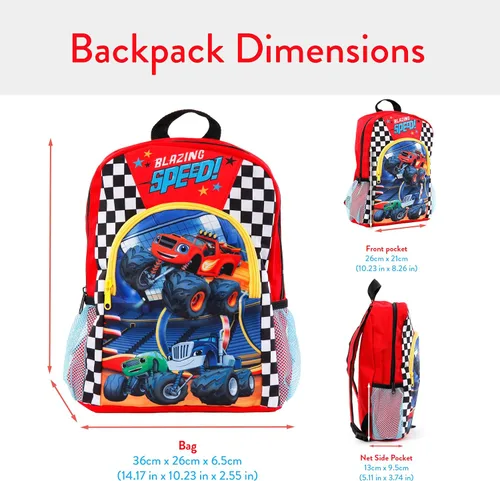 Miniatura 6 de Blaze & the Monster Machines Mochila escolar para niños, talla única, multicolor, Multicolorido, Classic