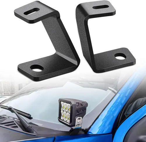 Miniatura 12 de Nilight Soporte de luz de zanja, bisagras de capó, kit de soporte de montaje para luz LED auxiliar todoterreno para luz de trabajo en Toyota 4Runner