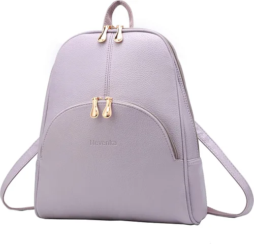 Miniatura 14 de Nevenka mochila informal estilo cartera de imitación cuero con cierre para mujer