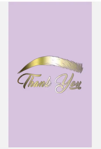 Miniatura 4 de BRAWNA 100 tarjetas de agradecimiento para el cuidado posterior del delineador de ojos PMU - Suministros de PMU - Kit de microblading - Negro 2-Negro