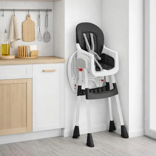 Miniatura 8 de Dream On Me TableTalk - Silla alta 2 en 1 para bebé y niño pequeño, silla alta convertible para silla junior, asiento acolchado extraíble, bandejas