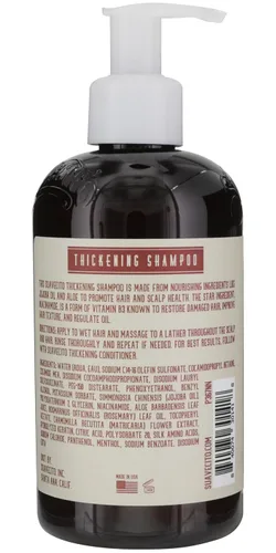 Miniatura 2 de Suavecito Champú para engrosar el cabello con niacinamida para adelgazar el cabello - Champú de vitamina B3 repara el cabello dañado, mejora