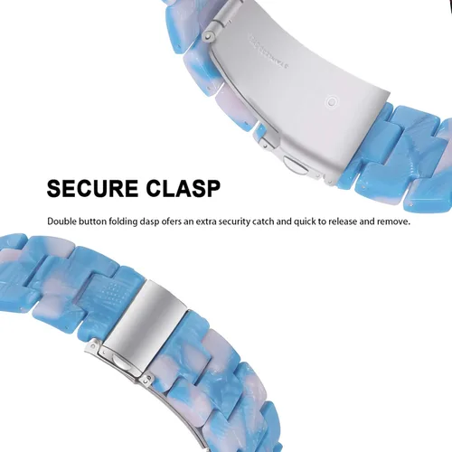 Miniatura 5 de Correa de reloj de resina compatible con Amazfit GTS/GTS2/GTS 3/GTS 2e/GTS 2 mini/GTS 4 mini/GTR Mini, correa de repuesto para reloj inteligente