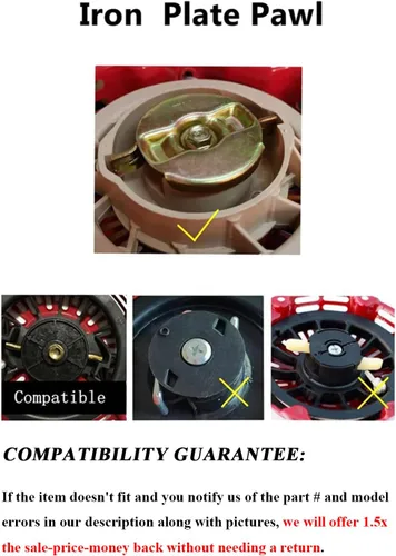 Miniatura 4 de YAMAKATO 951-14151 951-10658 Arrancador de arranque para soplador de nieve Troy Bilt MTD Craftsman Yard Machines Cub Cadet Storm 2410 2620 179CC
